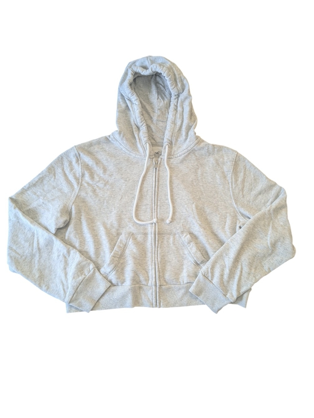 Hollister Light Hearher Gray Women’s Zip Hoodie